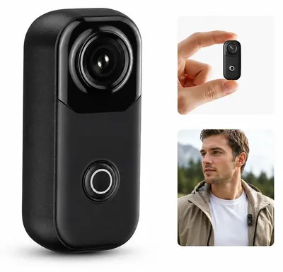 Produktbild von 4K Action Kamera mit Magnetbefestigung, WiFi, wasserdicht bis 10 m, 800 mAh Akku, für Vlog, Sport und Reisen