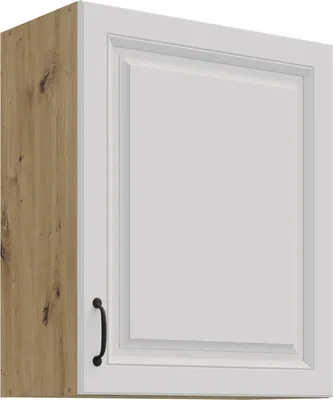 Produktbild von Hängeschrank 60 cm Stilo Weiss + Eiche Artisan Küchenzeile Küchenblock Küche