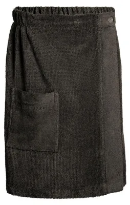 Produktbild von SCHIESSER Saunakilt Turin Herren | Einfarbig | 100% Baumwolle | Flauschig & Saugstark | 46-54 | Dunkelgrau