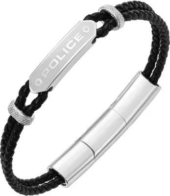 Produktbild von Herrenarmreif Police PEAGB0040101 Schwarz