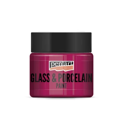 Produktbild von PENTART Glas- und Porzellanfarbe, 30 ml, Magenta