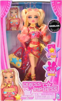 Obrázok produktu pre Dress To Impress Bubble Gum Gal, Modelka, Žena, 6 rok / roky, Chlapec / dievča, 30 mm, Viacfarebný