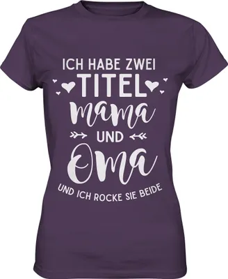 Produktbild von Mama und Oma Damen Premium T-Shirt – Urban Purple / S