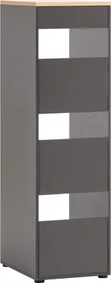Produktbild von Wäscheschrank Hauswirtschaftsraum in anthrazit mit Eiche STOBY-80