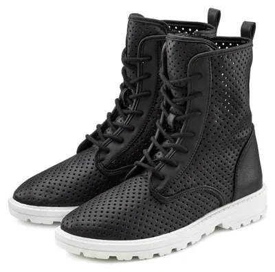 Produktbild von LASCANA Stiefelette Stiefel, Boots, High-Top-Sneaker, schwarz Größe 37
