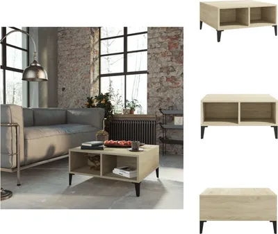 Produktbild von vidaXL Couchtisch Sonoma-Eiche 60x60x30 cm Holzwerkstoff -  Couchtische