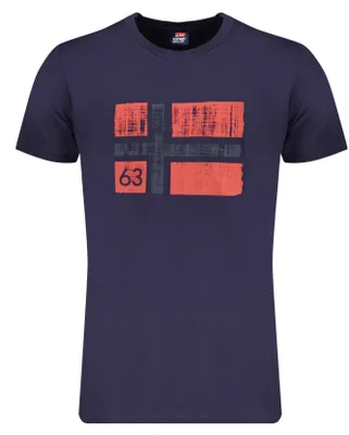 Obrázok produktu pre Norwegen 1963 Herren-Kurzarm-T-Shirt Blau