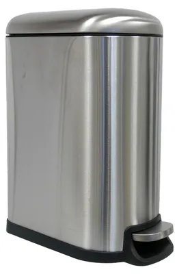 Produktbild von B&S Mülleimer 40 Liter Metall Edelstahl matt mit Absenkautomatik