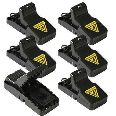Produktbild von 8er Set Mausefalle - Rattenfalle Schlagfalle Mouse Trap Profi Mäuse Falle, wiederverwendet für Haus und Garten