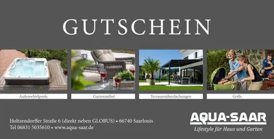 Produktbild von Aqua-Saar Geschenkgutschein für Sie und Ihn 30 €