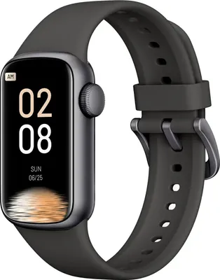 Produktbild von INF Smartwatch mit Herzfrequenzmesser, Blutdruckmessgerät, Schlafmonitor, Schrittzähler Schwarz