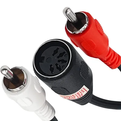 Produktbild von Din 5-pin Female to 2 RCA male ProfessionalSocket Stereo Equipment Adapters