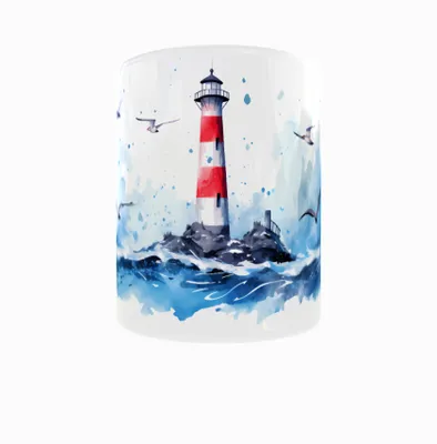 Obrázek produktu pro Hrnek 300ml Lighthouse Sea LightHouse akvarely