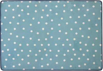 Produktbild von Primaflor Kinderteppich PUNTO - Blau - 140x200cm - Spielteppich mit Punkte für Jungen & Mädchen