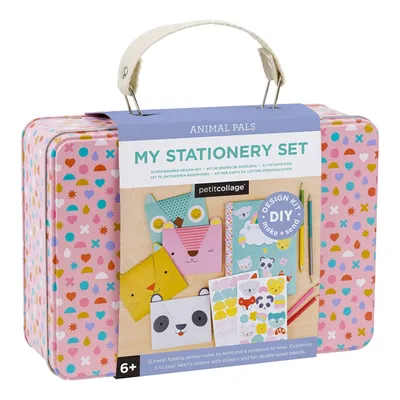 Produktbild von Petit Collage Kreative Aktentasche Briefset mit Tieren