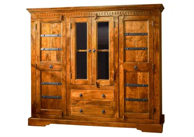 Produktbild von MASSIVMOEBEL24.DE Highboard Akazie 160x50x142 honig lackiert OXFORD #0418