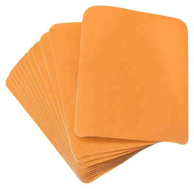 12 Stoff-Aufbügelflicken, orange, 4,9 x 3,7 Zoll, für Kleidung & Reparatur