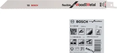 Obrázok produktu pre Bosch S 1122 HF, Pílový kotúč, Potrubie, Profil, Plech, Drevo s klincami, dvojkovový, 2,5 mm, 17,5 cm, 22,5 cm