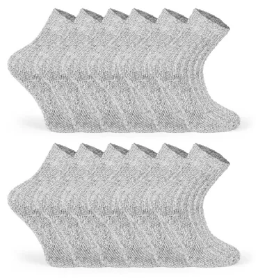 Produktbild von Wollsocken Warmsocken Norwegersocken - Norwegisches Muster - Warm und weich - 6 Paar - Für den Alltag und Wanderungen