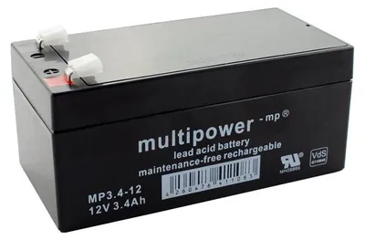 Produktbild von Multipower Bleiakku MP3,4-12 - 12V 3,4Ah (VdS)