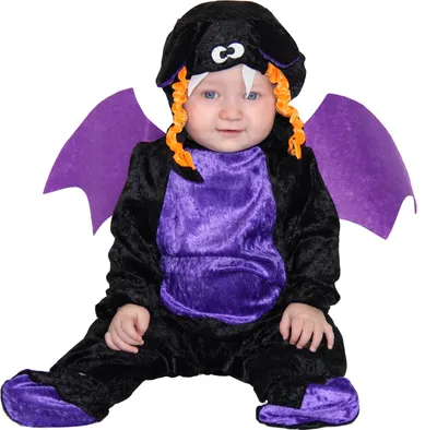 Produktbild von Baby Fledermaus Anzug schwarz Babykostüm Halloween , Größe:74/80