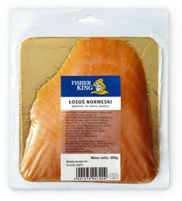 Obrázok produktu pre Łosoś atlantycki wędzony plastry 200 g