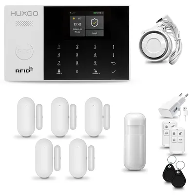 Obrázek produktu pro Bezdrátový alarmový systém – WiFi a GSM 4G – siréna 105 dB – více senzorů – pro domácnost i podnik