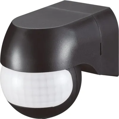 Image de HOFTRONIC - Détecteur de mouvement PIR 400W 180° IP44 Noir 12m