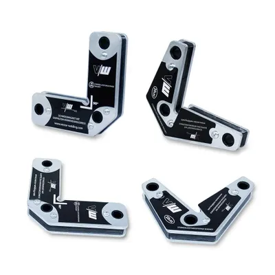 Obrázok produktu pre VECTOR WELDING Viacúcelová sada zváracích magnetov (4 ks) Uhlový magnet, magnetický uholník | VECTOR WELDING