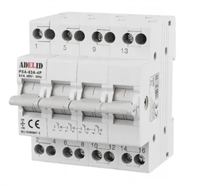 Produktbild von Wahlschalter Umschalter 1-0-2 63A 4-polig Reiheneinbau