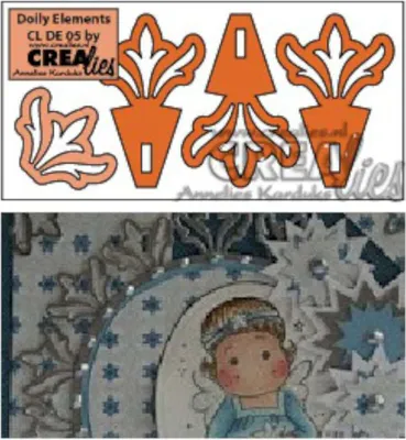 Produktbild von Crealies Doily Elements no. 05 Stanzschablone