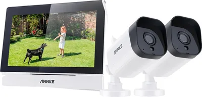 Produktbild von Drahtloses Sicherheitskamerasystem, 3MP Auflösung, 7" IPS Touchscreen-Monitor, 4-Kanal-Kompatibilität, wetterfestes Design, Nachtsichtfähigkeit