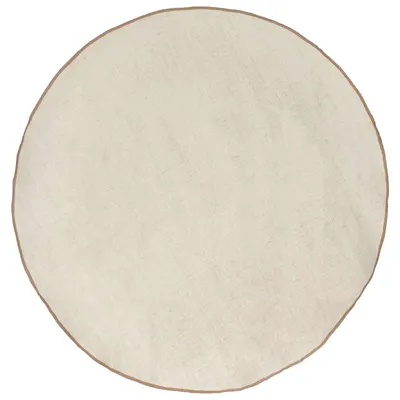 Imagen del producto de Alfombra de yute hecha a mano, diámetro 90 cm, ideal para interiores elegantes