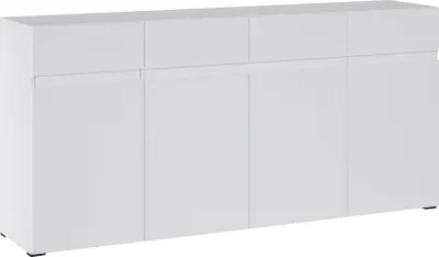 Produktbild von Sideboard Rimini Kommode 4-türig 180x40x86cm grifflos Farbe wählbar,Weiß