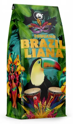 Produktbild von Blue Orca Coffee BRAZILLIANA TOUCANO 1kg Kaffeebohnen – 100% Arabica – Frisch Gerösteter Premium Kaffee aus Brasilien