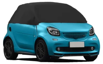 Image de Housse de protection pour voiture, protection UV, protection contre les intempéries, couleur noire