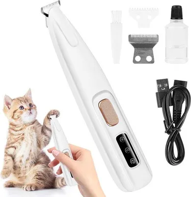 Productafbeelding van Huisdiertrimmer met LED-verlichting en nagelknipper