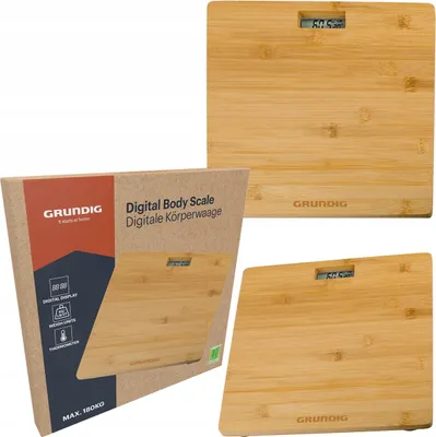 Image de Pèse-personne électronique Grundig jusqu'à 180 kg avec écran et thermomètre