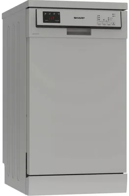 Produktbild von Sharp - QW-HS12F47ES-DE - Stand-Geschirrspüler - Silber - 45 cm
