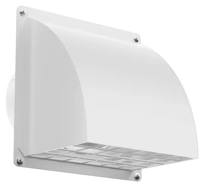 Obrázok produktu pre Ventilačná mriežka s ochranou proti hmyzu a spätnou klapkou, priemer 125 mm