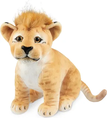 Immagine prodotto di BRUBAKER Leone di peluche - Peluche di 30 cm - Peluche per bambini - Peluche per grandi gatti seduti - Peluche per bambini, marrone
