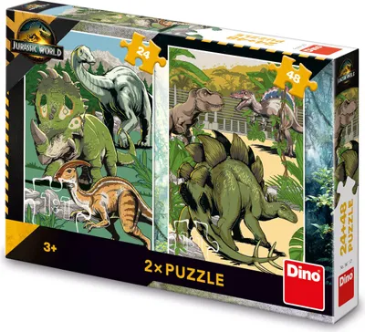 Immagine prodotto di Dino Puzzle Jurassic World 24+48 pezzi