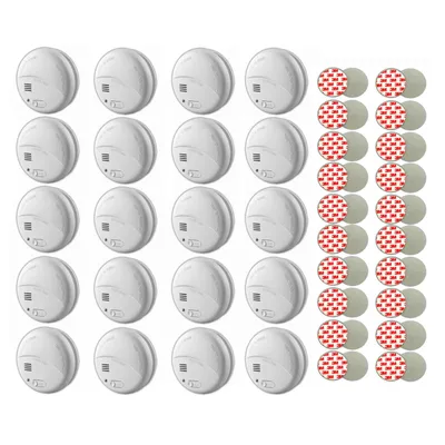 Produktbild von 20x Rauchmelder 85 dB Inkl. 9V Batterien und Magnet Halterungen Feuermelder