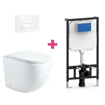 Produktbild von Wand-WC GENOVA Komplett-Set weiß