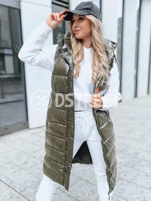 Imagen del producto de Chaleco acolchado de mujer GANTINI, color verde, talla L