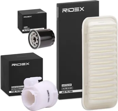 Produktbild von RIDEX Filterset Inspektionspaket Filtersatz für TOYOTA Yaris Schrägheck (P9) für LEXUS CT (ZWA10)