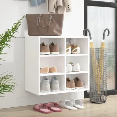 Produktbild von Schränke zur Aufbewahrung und Schließfächer: weißer Schuhschrank, 52,5 x 30 x 50 cm