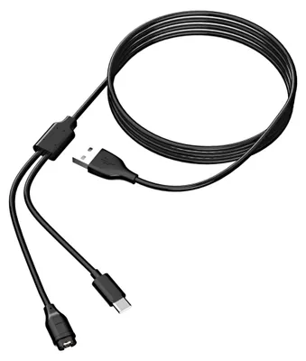 Immagine prodotto di Cavo di ricarica per smartwatch Garmin Fenix 8 da USB a USB-C 2 in 1, ricarica rapida, 1,2 m