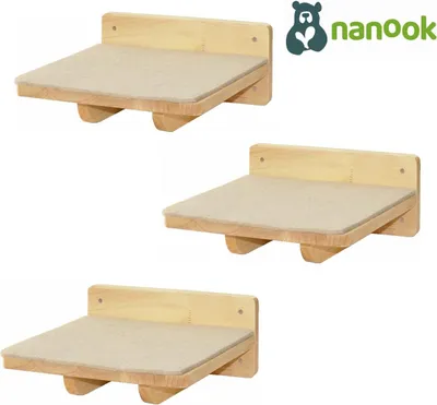 Produktbild von 3-er Set Katzentreppe für Wandmontage