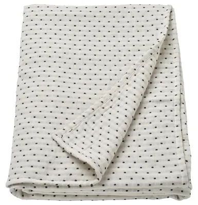 Produktbild von IKEA JAKOBSLILJA Überwurf Cremeweiß Anthrazit 150x250 cm